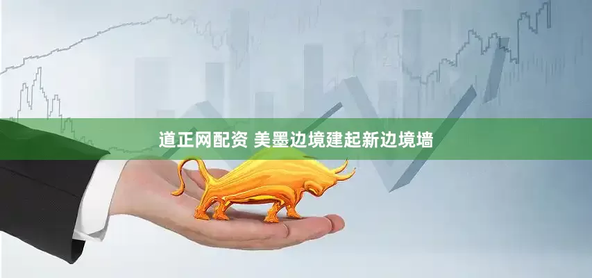 道正网配资 美墨边境建起新边境墙